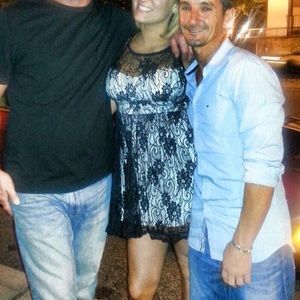 B darlin ✨elegant✨lace black and white dress